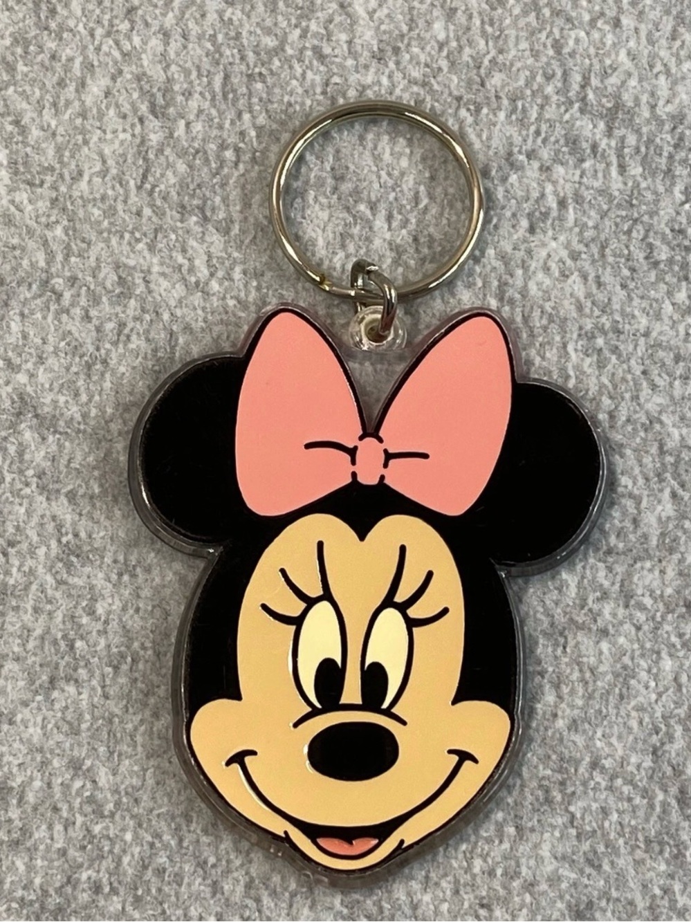 Vintage Disney Minnie Mouse Large Acrylic Keychain